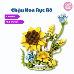 Đồ chơi lắp ráp WOMA C2001 - Chậu hoa rực rỡ (656 mảnh ghép)