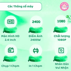 Máy chụp hình in ảnh lấy liền - Máy ảnh kỹ thuật số tự in cho bé (Instant Print Camera)