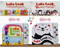 Combo 02 Cuốn Sách âm thanh Lalalook đồ chơi kích thích thị giác não bộ phát triển cho bé sơ sinh - Lalala baby