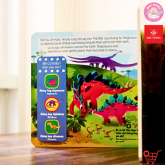 Sách chuyển động - First Explorers - Dinosaurs - Các loài khủng long - Đinh Tị Books