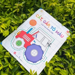 Sách - Cắt, gấp, tô màu - Hơn 20 hình dán và sticker rèn luyện kỹ năng cho trẻ 3 - 9 tuổi