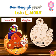 Đèn lồng gỗ Lalamoon Trung Thu 2024 - Bộ Kit tự làm đèn trông trăng tự do sáng tạo Lalala baby