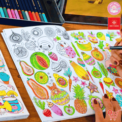 Combo 05 cuốn Sách tô màu Một triệu của Lulu Mayo (cuốn sách mang phong cách kỳ lạ, thú vị nhất) - Đinh Tị Books