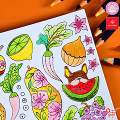 Combo 05 cuốn Sách tô màu Một triệu của Lulu Mayo (cuốn sách mang phong cách kỳ lạ, thú vị nhất) - Đinh Tị Books