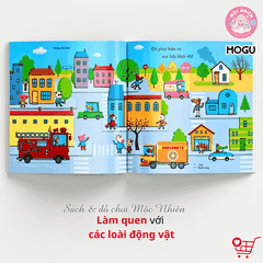 Combo 04 cuốn Sách Truyện Ehon bé 1-2-3 tuổi - Thế giới các loại xe - MOGU