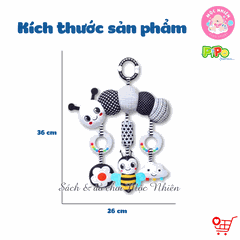 Đồ chơi treo nôi cũi xe đẩy bằng vải bông có âm thanh leng keng cho bé sơ sinh - Pipovietnam