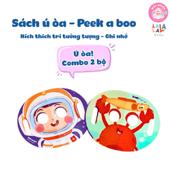 Combo 02 cuốn Sách ú oà Peek a boo Ai đây nhỉ thú vị - kích thích trí tưởng tượng phát triển khả năng ghi nhớ Lalala baby