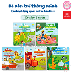 Combo 05 cuốn Sách - Bé rèn trí thông minh qua hoạt động quan sát và tìm kiếm - Đinh Tị Books