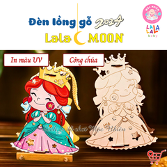 Đèn lồng gỗ Lalamoon Trung Thu 2024 - Bộ Kit tự làm đèn trông trăng tự do sáng tạo Lalala baby