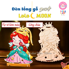 Đèn lồng gỗ Lalamoon Trung Thu 2024 - Bộ Kit tự làm đèn trông trăng tự do sáng tạo Lalala baby