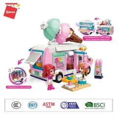 Đồ chơi lắp ráp, xếp hình Qman 2029 - Xe kem (388 Mảnh Ghép) - Dành cho bé từ 6 tuổi