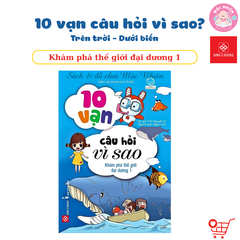 Combo 4 quyển Sách 10 vạn câu hỏi vì sao Trên trời - Dưới biển - Đinh Tị Books