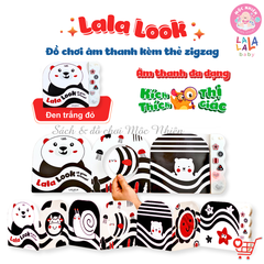 Sách âm thanh Lalalook đồ chơi kích thích thị giác não bộ phát triển cho bé sơ sinh - Lalala baby