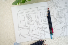 Bộ Sách tô màu Ida Chiaki - Nơi trú ẩn bình yên - Đinh Tị Books