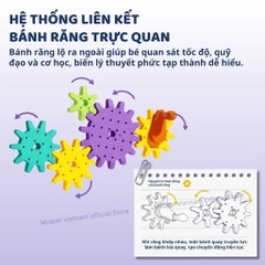 Đồ chơi lắp ghép bánh răng Mideer MD1676