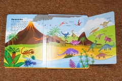 Sách Tương Tác Lật Mở Khám Phá Khổ lớn Lift-The-Flap - Lật mở khám phá - Dinosaurs - Thế giới khủng long - Đinh Tị Books