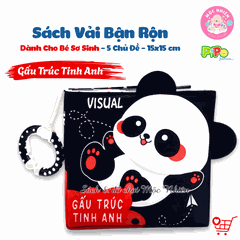 Sách vải tương tác lật mở cho bé nhận biết màu sắc, học chữ, tập đếm, 4 mùa (lẻ cuốn) size cơ bản 15x15 - Pipovietnam