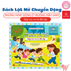 Sách - Bách khoa kỹ năng sống đa tương tác - Những hoạt động ở trường mẫu giáo giúp con vui vẻ đến lớp - Đinh Tị Books