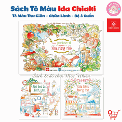 Combo 03 cuốn Sách tô màu Ida Chiaki - Nơi trú ẩn bình yên - Đinh Tị Books