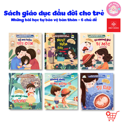 Sách - Bộ 06 cuốn - Giáo dục đầu đời cho trẻ - Những bài học tự bảo vệ bản thân - Đinh Tị Books