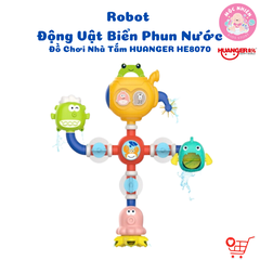 Đồ Chơi Nhà Tắm HUANGER Water Toys HE8070 - Robot Động Vật Biển Phun Nước Cho Bé Từ 18 Tháng Tuổi