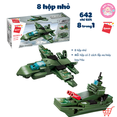 Đồ chơi lắp ráp Qman 42301 - Xe tăng quân sự (642 chi tiết) - Dành cho bé trai từ 6 tuổi