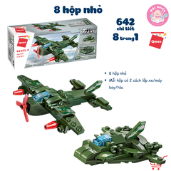 Đồ chơi lắp ráp Qman 42301 - Xe tăng quân sự (642 chi tiết) - Dành cho bé trai từ 6 tuổi