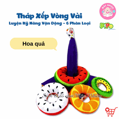 Đồ Chơi Tháp Xếp Chồng Vải Luyện Kỹ Năng Vận Động Cho Bé Sơ Sinh - PiPo Vietnam