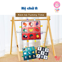 Combo Kệ chữ A +Bộ thẻ Tummy Time - Lalala baby