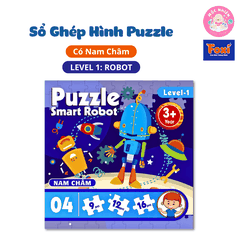 Đồ chơi ghép hình puzzle nam châm gấp lại thành cuốn sổ - Puzzle Foxi 2501 Level 1