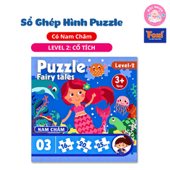 Đồ chơi ghép hình puzzle nam châm gấp lại thành cuốn sổ - Puzzle Foxi 2501 level 2