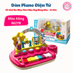 Đồ chơi âm nhạc cho bé kèm đàn piano điện tử có hiệu ứng động vật nhảy múa Goodway Musical Piano