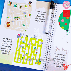 Combo 04 cuốn Sách viết xóa thông minh (Cho bé từ 4-7 tuổi) - Đinh Tị Books