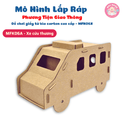 Đồ chơi giấy từ bìa carton cao cấp - Mô hình lắp ráp phương tiện giao thông (Nhiều mẫu) - MAGIX