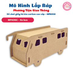 Đồ chơi giấy từ bìa carton cao cấp - Mô hình lắp ráp phương tiện giao thông (Nhiều mẫu) - MAGIX
