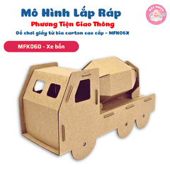 Đồ chơi giấy từ bìa carton cao cấp - Mô hình lắp ráp phương tiện giao thông (Nhiều mẫu) - MAGIX