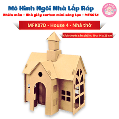 Đồ chơi giấy từ bìa carton cao cấp - Mô hình ngôi nhà lắp ráp Nhà giấy carton mini sáng tạo (Nhiều mẫu) - Magix
