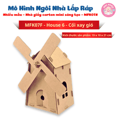 Đồ chơi giấy từ bìa carton cao cấp - Mô hình ngôi nhà lắp ráp Nhà giấy carton mini sáng tạo (Nhiều mẫu) - Magix