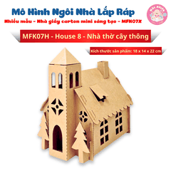 Đồ chơi giấy từ bìa carton cao cấp - Mô hình ngôi nhà lắp ráp Nhà giấy carton mini sáng tạo (Nhiều mẫu) - Magix