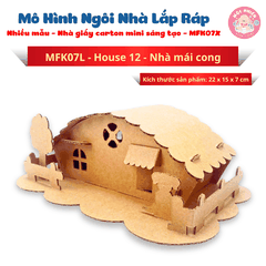 Đồ chơi giấy từ bìa carton cao cấp - Mô hình ngôi nhà lắp ráp Nhà giấy carton mini sáng tạo (Nhiều mẫu) - Magix