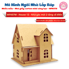 Đồ chơi giấy từ bìa carton cao cấp - Mô hình ngôi nhà lắp ráp Nhà giấy carton mini sáng tạo (Nhiều mẫu) - Magix