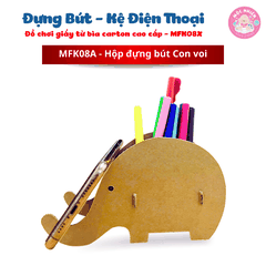 Đồ chơi giấy từ bìa carton cao cấp - Hộp đựng bút và kệ điện thoại - Nhiều mẫu - Hộp đựng bút để bàn hình thú Magix
