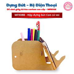 Đồ chơi giấy từ bìa carton cao cấp - Hộp đựng bút và kệ điện thoại - Nhiều mẫu - Hộp đựng bút để bàn hình thú Magix