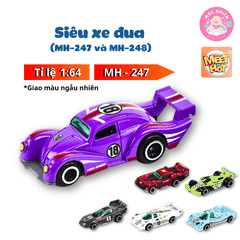 Đồ chơi mô hình MEET HOT - Siêu xe đua (MH-247 và MH-248) - Giao màu ngẫu nhiên