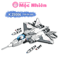 Đồ chơi lắp ráp, xếp hình Keepplay 25006 - Máy bay chiến đấu nhanh (718 chi tiết)