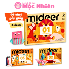 Đồ Chơi Gấp Giấy Thủ Công Origami Mideer - Cho Bé Từ 3 Tuổi Luyện Tay Khéo Léo