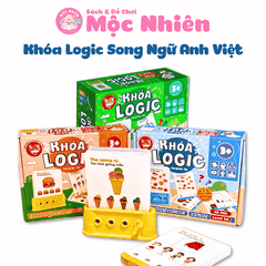 Đồ chơi trí tuệ giải câu đố cho bé từ 3-7 tuổi - Khoá logic phát triển tư duy (Song ngữ Anh Việt) - Hiệu Foxi