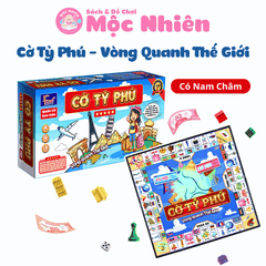 Đồ chơi Cờ Tỷ Phú Chủ Đề Vòng Quanh Thế Giới Size Lớn - Cờ Tỉ Phú Đồ Chơi Trí Tuệ Trẻ Em - Hiệu Foxi
