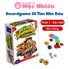 Boardgame Đi tìm kho báu phần 1 bản mới cao cấp Foxi - Bàn cờ cứng, các chi tiết nhựa