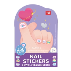 Đồ Chơi Dán Móng Tay 150 chi tiết - Nail Stickers - Thương hiệu TOI